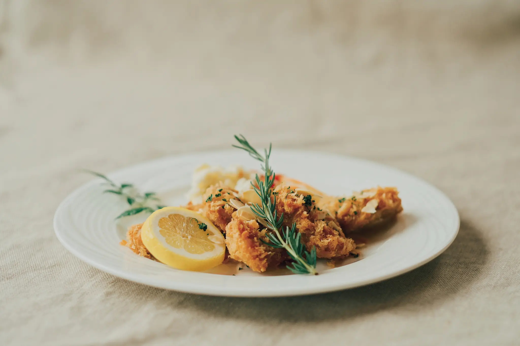 熊本県荒尾市の洋食レストランCOTTONのフライ