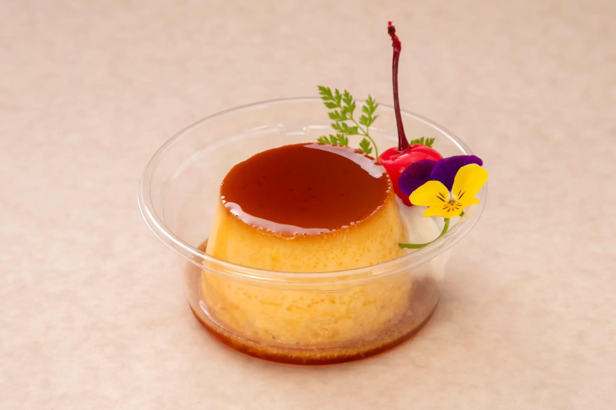 熊本県荒尾市の洋食レストランの焼きプリン